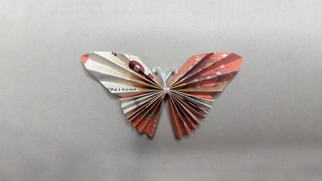 Красивые бабочки из купюр 🦋💸 | Оригинальный подарок на свадьбу или день рождения своими руками
