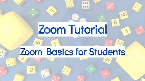 Zoom Tutorial: Basics for Students