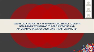 Cloud based Integrations using Azure Data Factory by Anupama Natarajan (Recorded Webinar)