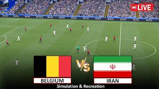 🔴Live : Belgium vs Iran I Video Game Simulation I Full Match Live Stream I 22 June, 2026 screenshot 4