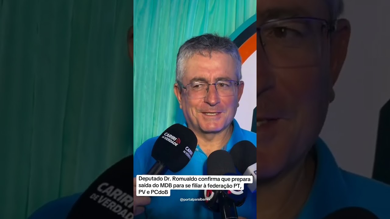 Deputado Dr. Romualdo confirma que prepara saída do MDB para se filiar à federação PT, PV e PCdoB