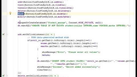 ANDROID STUDENT MANAGEMENT SYSTEM