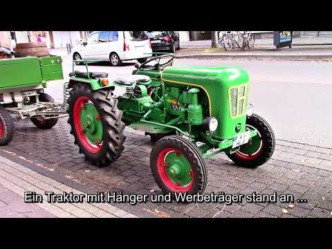 Ein Traktor mit Hänger