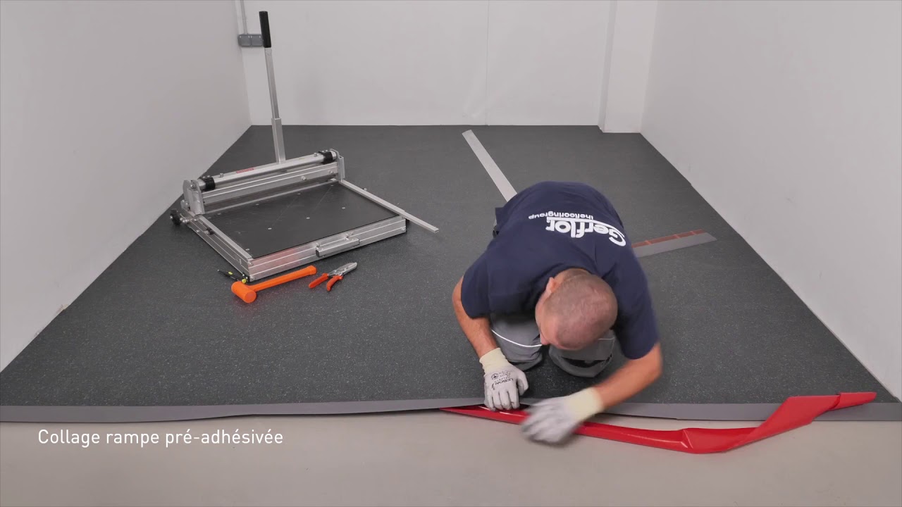 Rampe PVC 6mm - Fort trafic mécanique - Principe de mise en oeuvre