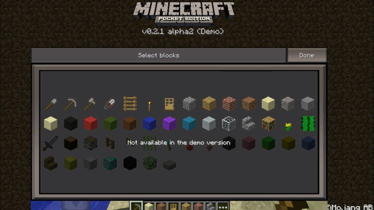 Minecraft手機版竟然有demo 0 2 1 Demo版介紹 1 Youtube Minecraft手機版竟然有demo 0 2 1 Demo版介紹 1 Youtube