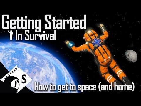 Going to Space - Getting Started in Space Engineers #6 (Survival Tutorial Series)