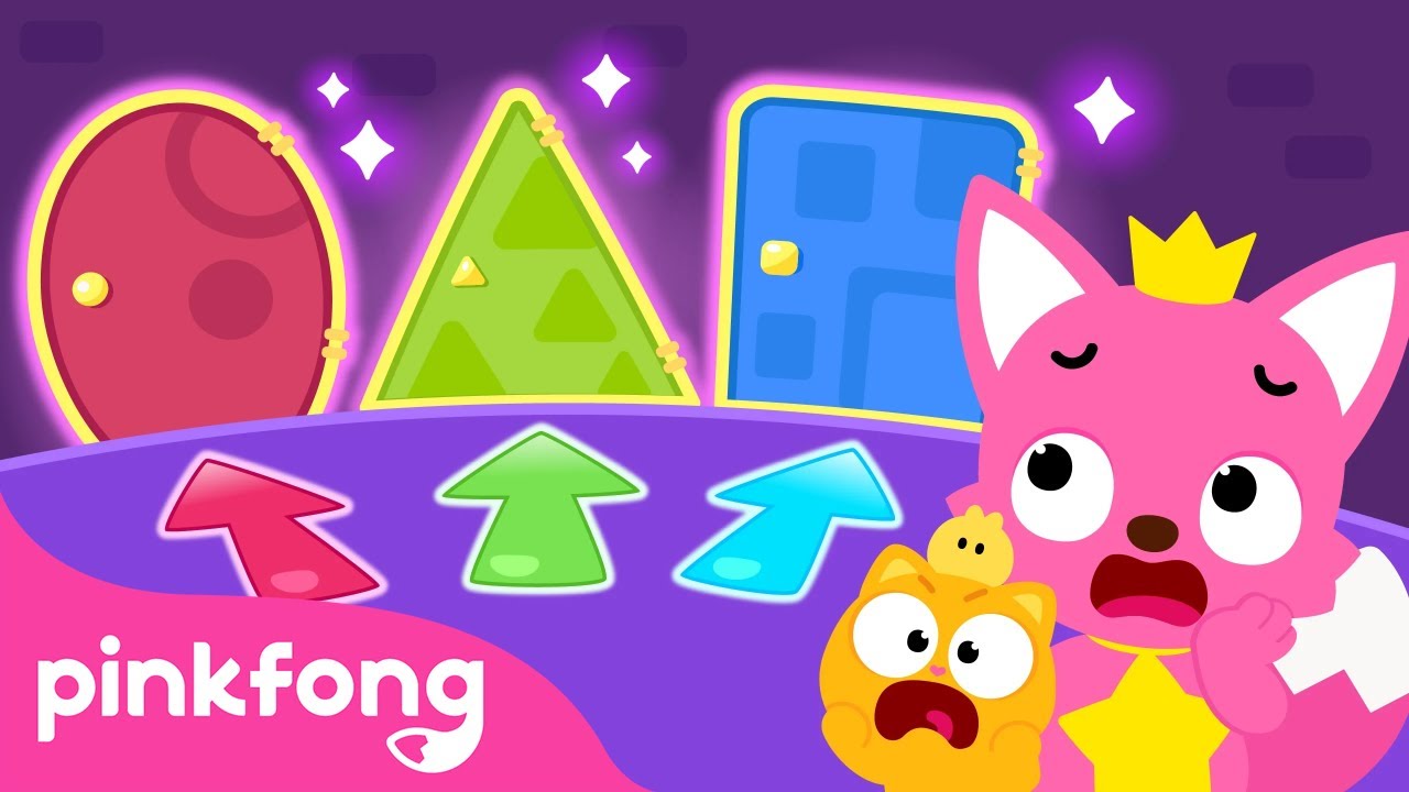 Pinkfong x Ninimo] 🚪The Magic Doors Song | Learn Shapes & Colors