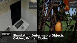 Fruit Plucking and USB Cable Simulation in Isaac Sim
