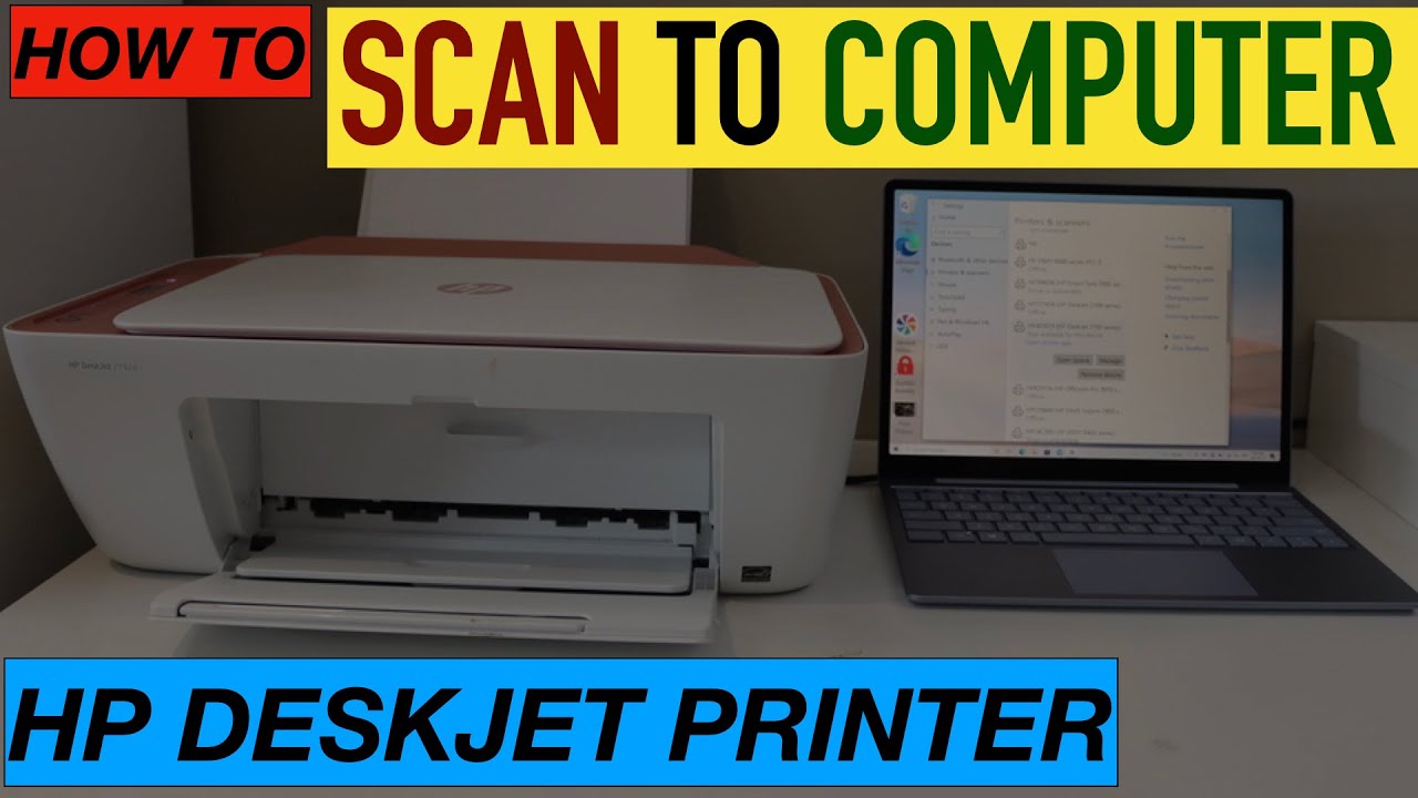 låg give Tegn et billede HP Printer Scan To Computer - YouTube