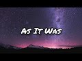 As It Was-Harry Styles (Lyric + Cover by xooos)