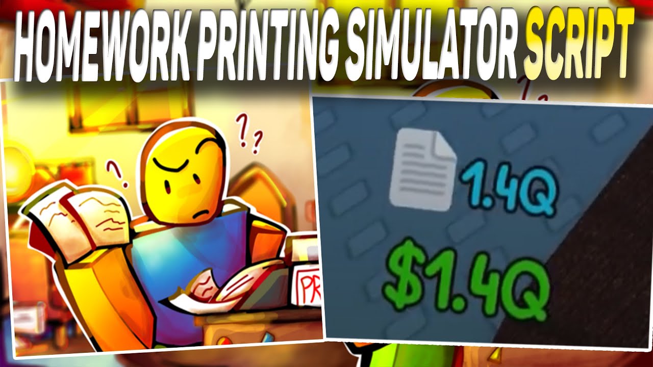 homework printing simulator roblox codes