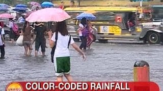 UB: Color-coded rainfall warning system ng PAGASA