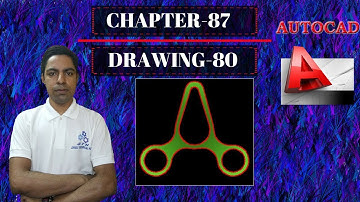 (Hindi) Autocad 2D Practice Drawing 2018 | Chapter-87 | Drawing-80 (Example-80)