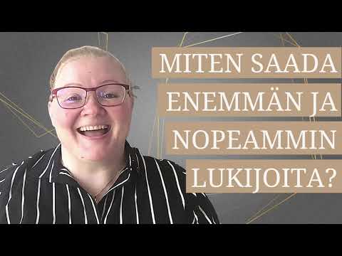 Video: Mistä Saada Lukijoita Uudelle Blogille