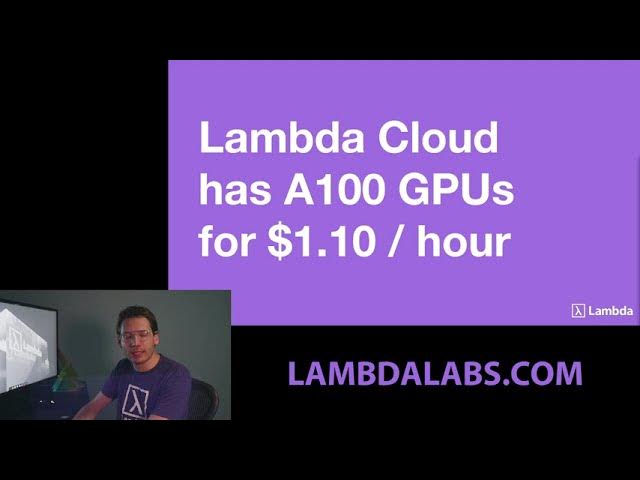 mest pilfer Opfattelse A100s for $1.10 / hour. Lambda GPU Cloud has the best GPU prices in the  world. - YouTube