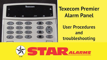 Star Alarms - Texecom Premier Alarm Panel Demo