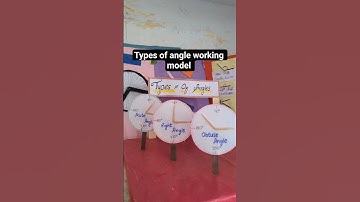 📐 Types of Angles | Easy Working Model for School Project | #shorts #educationalvideo