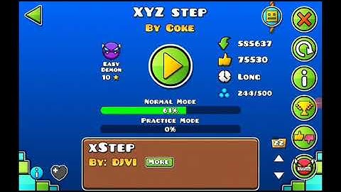 Geometry Dash | XYZ step - Coke | 49th demon