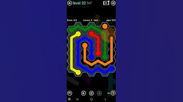 How To Solve Flow Free Hexes 7x7 Mania Level 32 Board Walk Through Solution Walkthrough