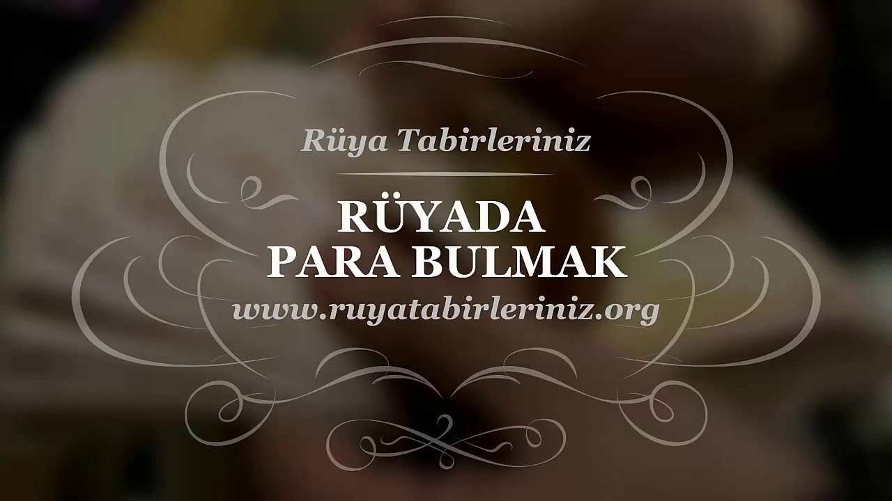 Rüyada para bulmak