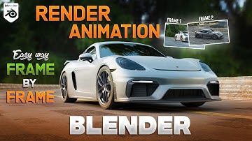 Easy way render animation frame by frame in blender 3 | Deepak Graphics