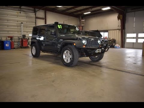 2007 Steel Blue Metallic Jeep Wrangler Unlimited X SJ6756A Motor Inn Auto  Group - YouTube