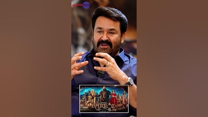 "You cannot compare #Barroz with any other film." #mohanlal #empuraan
