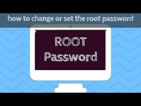 Video: How To Change The Root Password