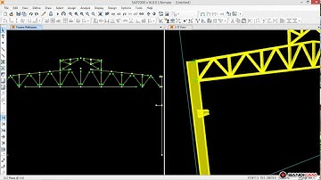 Mô hình SAP2000 THÉP 2 - dàn cánh hình thang