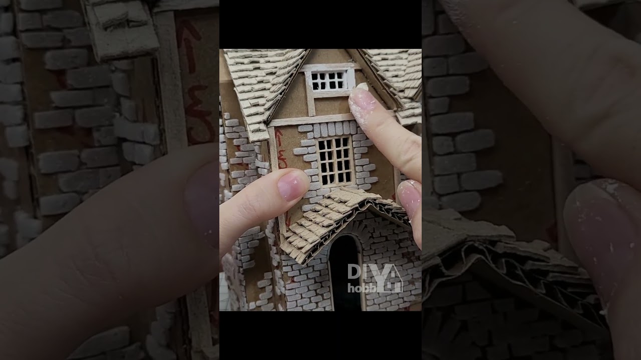 домик из картона #cardboardhouse #diy #shorts