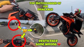 Death Race of Top Motovlogger of J&k 😰 || Gone wrong 💔|| RAJA DC  | JANNU STUNTZ