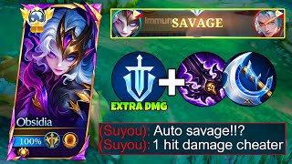 NEW META‼️ OBSIDIA MAX DAMAGE BUILD IS HERE!! (UNLI 1 SHOT + EASY SAVAGE!💀)~ BEST BUILD OBSIDIA 2026