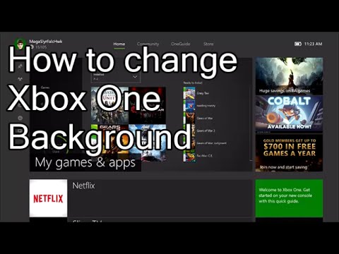 How to change xbox one background - YouTube