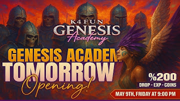 KO4FUN LIVE STREAM | MOB CR /PK - FARM | GENISIS ACADEMY SERVER 600% DROP #KO4FUN #gameplay