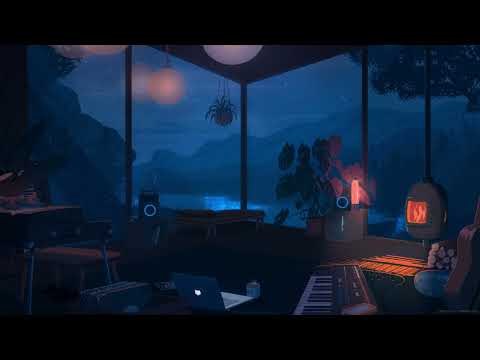 Lofi Cozy House Rainy Night 4K Live Wallpaper