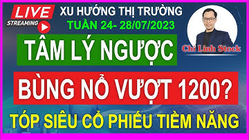 🔴 HIỆU ỨNG TÂM LÝ NGƯỢC? VNINDEX CÓ BÙNG NỔ VƯỢT 1200? TÓP 5 CỔ PHIẾU SẮP BẬT TĂNG NGÀY 24/07/2023