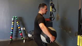 Med Ball Side Wall (Twist) Throw and Slam