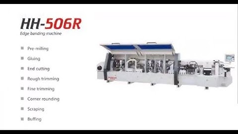 HUAHUA machine HH 506R Automatical edge banding machine with Pre-milling and corner rounding