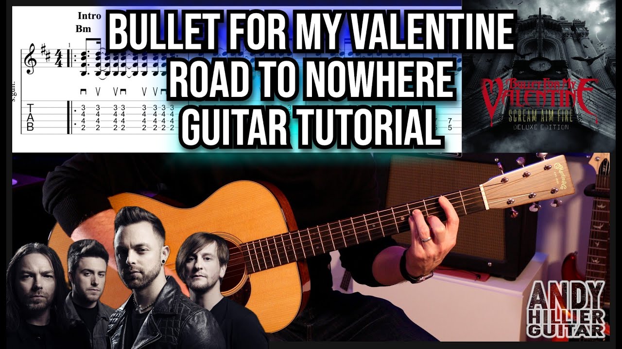 Bullet For My Valentine – Road To Nowhere: урок игры на гитаре | Урок игры на акустической и элек...