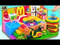 Make miniature mcdonald house with hamburger pool and fast delivery motorbike  diy miniature house