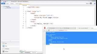 HTML Lesson 3: Your First Web Page