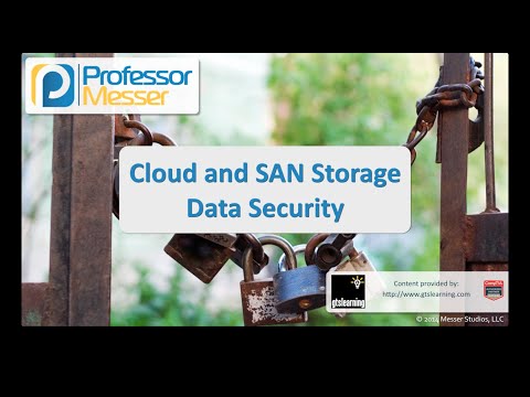 Cloud and SAN Storage Data Security - CompTIA Security+ SY0-401: 4.4