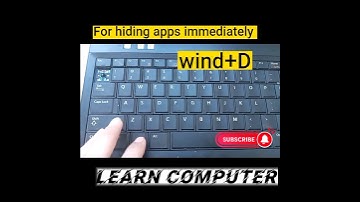 How to hide apps immediately on laptop #laptoptricks #computershorts