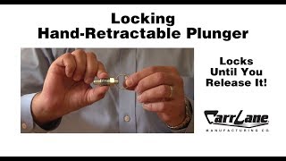 Locking Hand-Retractable Plunger Avoids Accidents, Pull Pin, Watch Now!