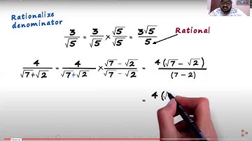 RATIONALISING FACTOR AND MATHEMATICAL OPERATION OF AN IRRATIONAL NO