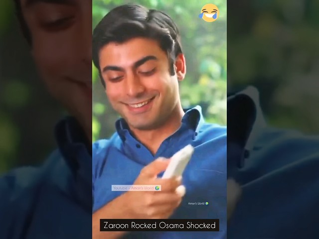Zaroon Rocked Osama Shocked Fawad Khan Best Scene Zindagi Gulzar Hai #trending #shorts #funnyvideo class=