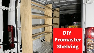 How To Build Shelves Ram Promaster Cargo Van