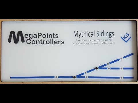 MegaPoints Controllers Mimic panel with feedback wiring (Mythical Sidings)