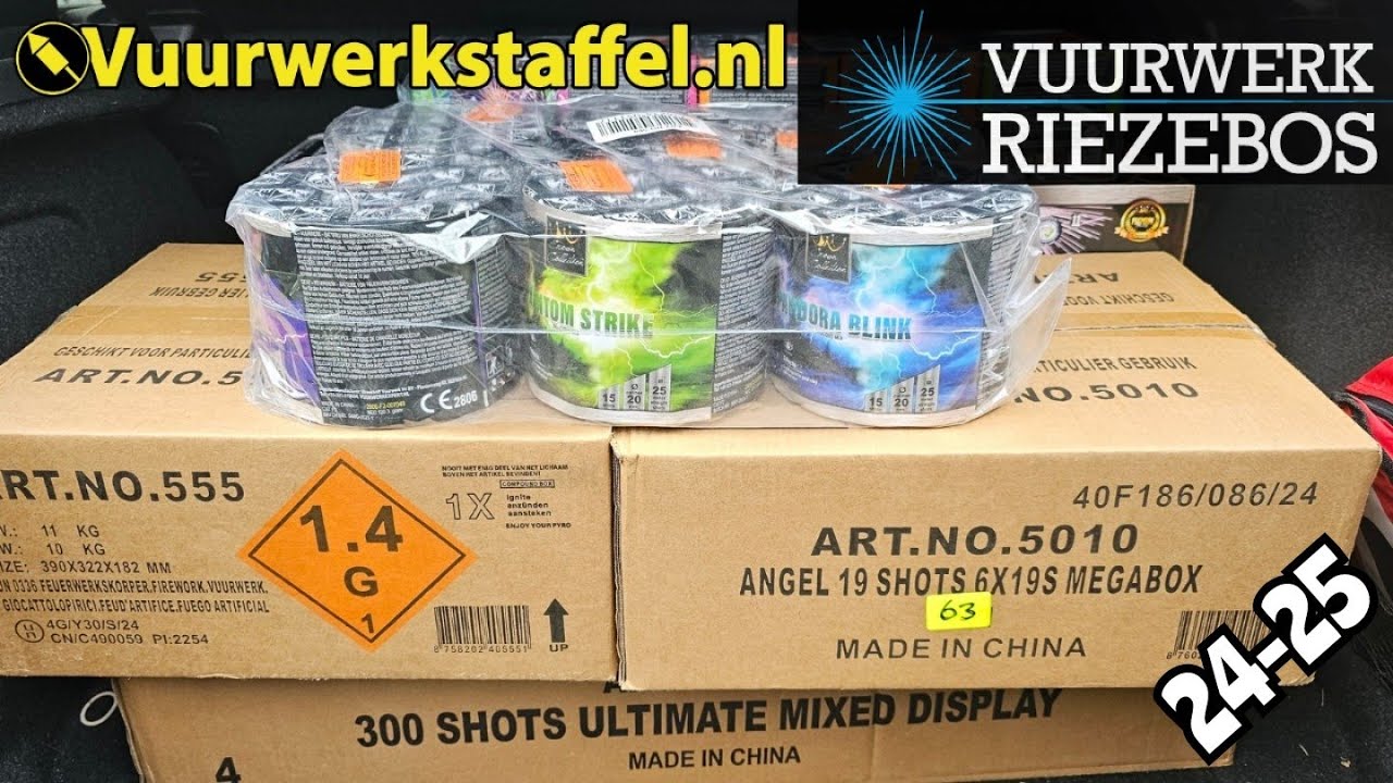 Spectaculair VUURWERK SHOPPEN bij Vuurwerkstaffel & Riezebos 2024/2025!