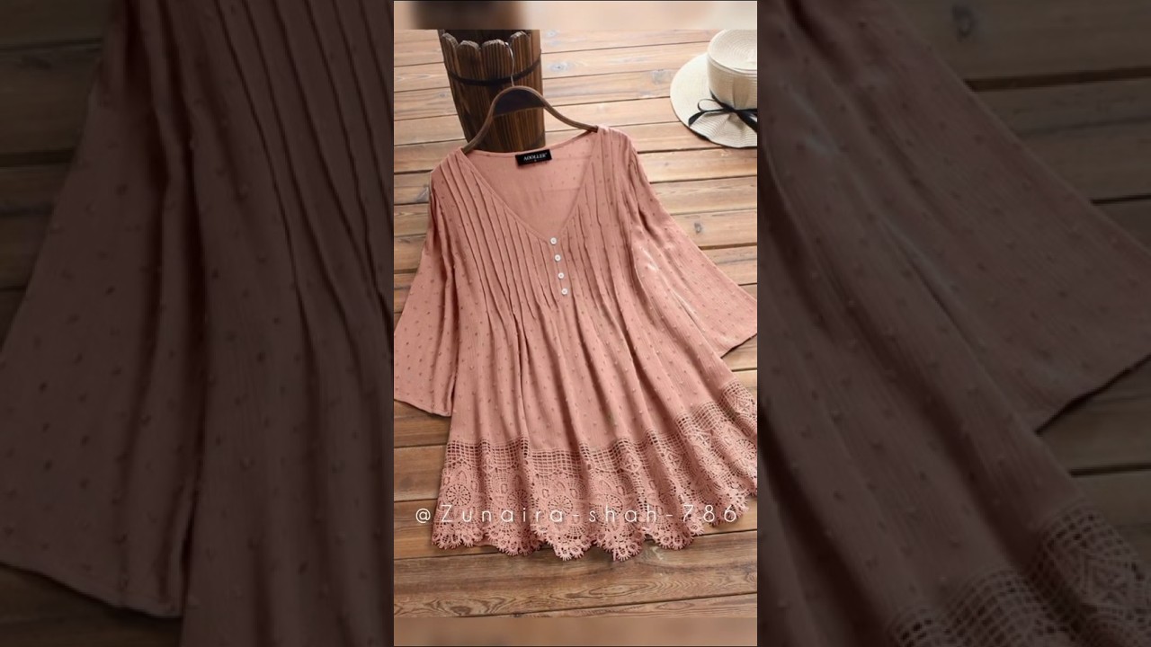 beautiful long top designs for girls🔥🎀"ideas